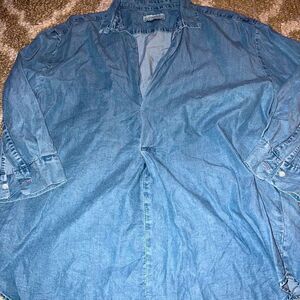 Zara woman premium denim shirt size S